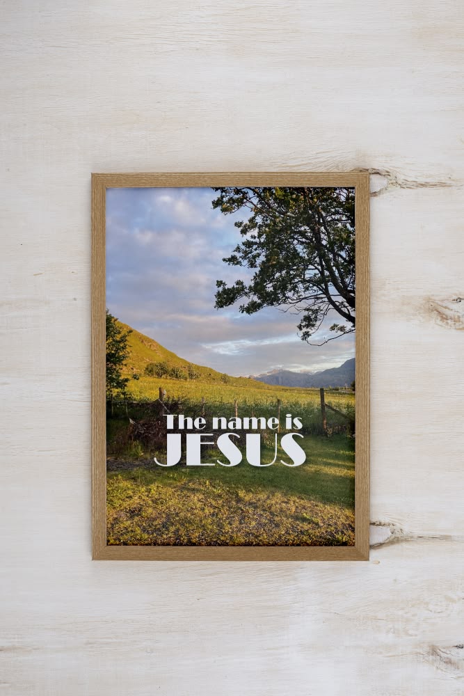 Poster: The name is JESUS