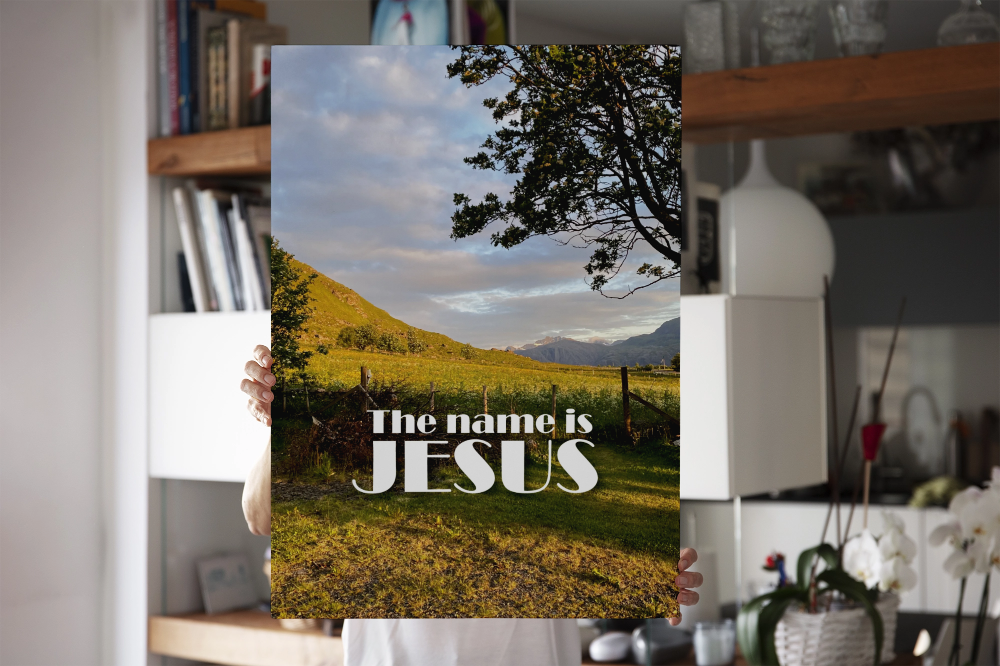 Poster: The name is JESUS